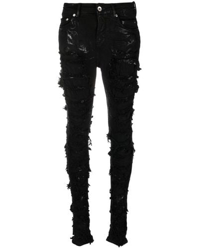 Rick Owens DRKSHDW Luxor Deroit Cut Denim Jeans - Black