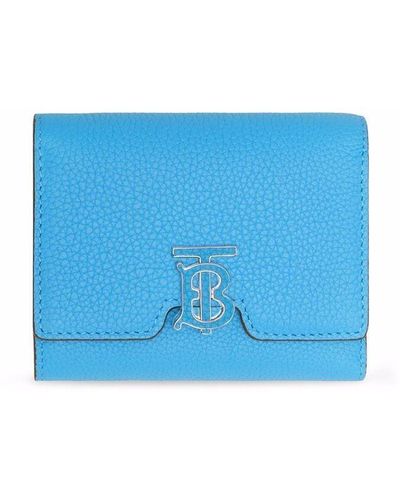 Burberry モノグラム 財布 - ブルー