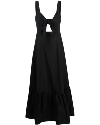 La DoubleJ Peek-a-boo Cut-out Maxi Dress - Black
