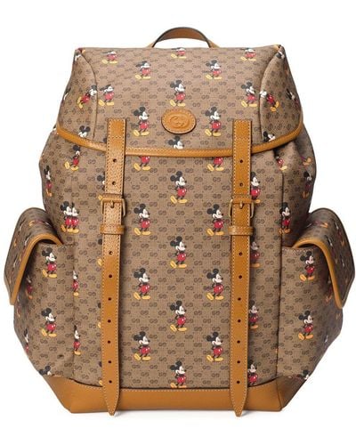Gucci X Disney Mickey Mouse-print Backpack - Multicolour
