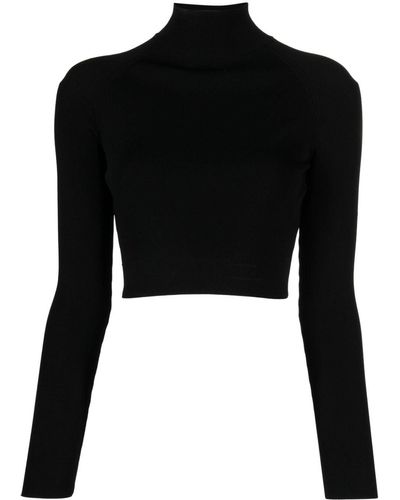 Matériel Roll-neck Ribbed-knit Sweater - Black