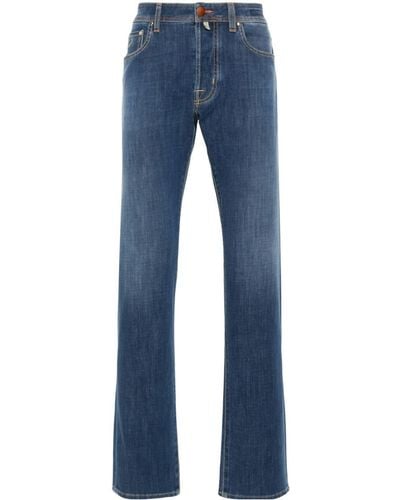 Jacob Cohen Bard Mid-rise Slim-fit Jeans - Blue