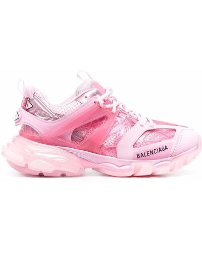 Balenciaga Track Sneakers Met Sleehak - Roze