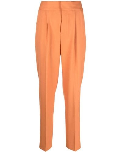 Rodebjer Pantaloni Megan con pieghe - Arancione