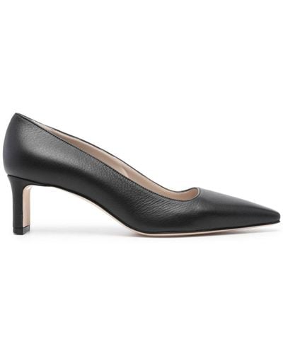 Fabiana Filippi Pebbled-texture Leather Court Shoes - Grey