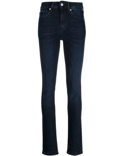 Calvin Klein Mid-rise Skinny Jeans - Blue