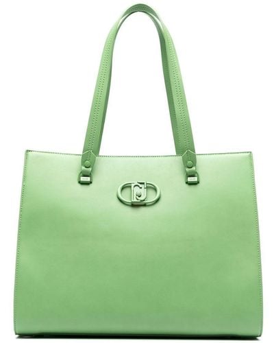 Liu Jo Logo Plaque Tote Bag - Green