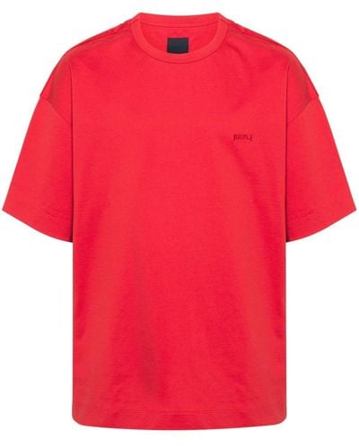 Juun.J Photograph-print Cotton T-shirt - Red
