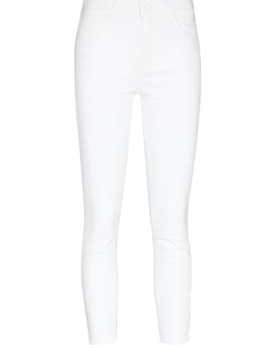 PAIGE Jean skinny Hoxton à taille basse - Blanc