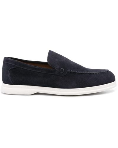 Doucal's Slip-on Suede Loafers - Blue