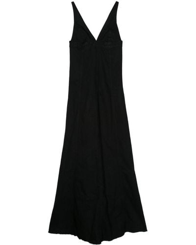 Haikure Dolly Denim Maxi Dress - Black