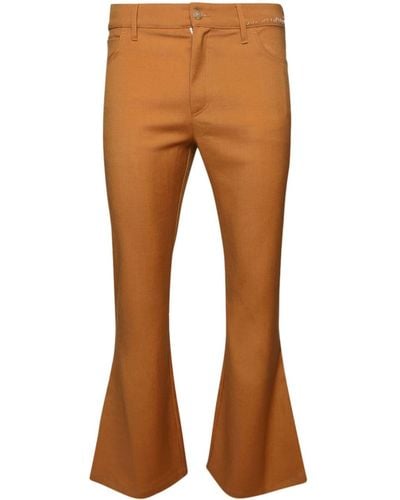 Marni Mid-rise Flared Trousers - Brown