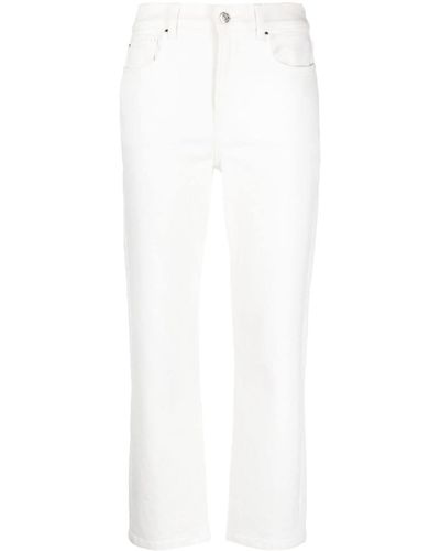 Claudie Pierlot Mid-rise Cropped Jeans - White