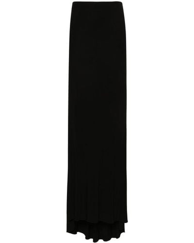 Vetements Crepe Column Maxi Skirt - Black