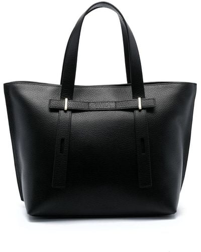 Furla Onyx Leather Tote Bag - Black