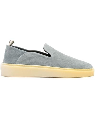 Officine Creative Suede Slip-on Trainers - Green