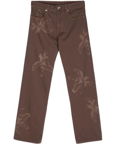 Bluemarble Mid-rise Straight-leg Jeans - Brown