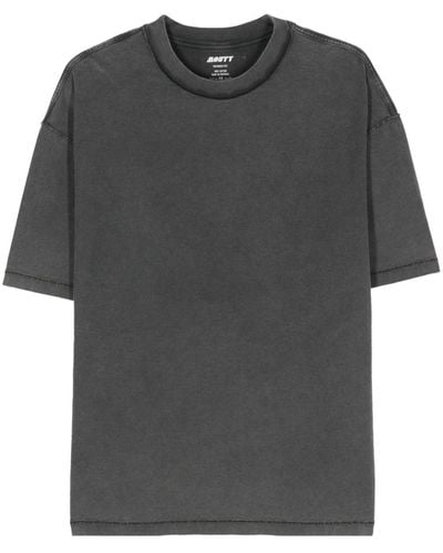 MOUTY T-Shirt im Inside-Out-Look - Grau
