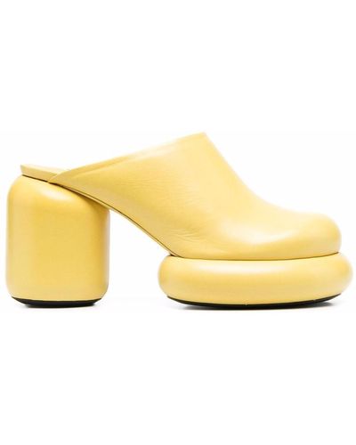 Jil Sander Block-heel Slip-on Mules - Yellow
