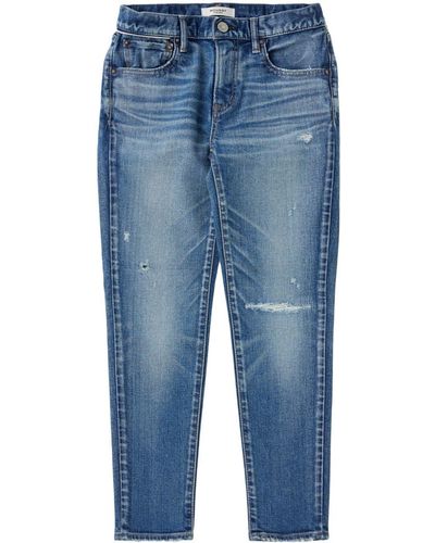 Moussy Tief sitzende Quailtrail Skinny-Jeans - Blau