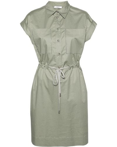 Peserico Bead-detail Shirt Dress - Green
