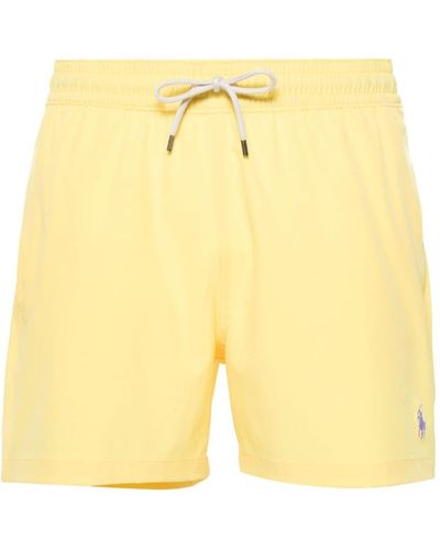 Polo Ralph Lauren Polo Pony-motif Swim Shorts - Yellow