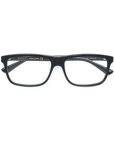Gucci スクエア 眼鏡フレーム - ブラック