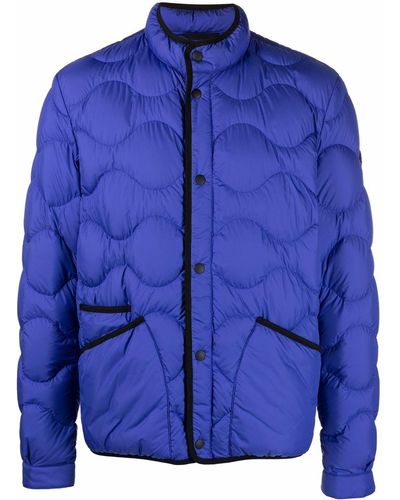 Woolrich Sierra Contrast-trimmed Puffer Jacket - Blue