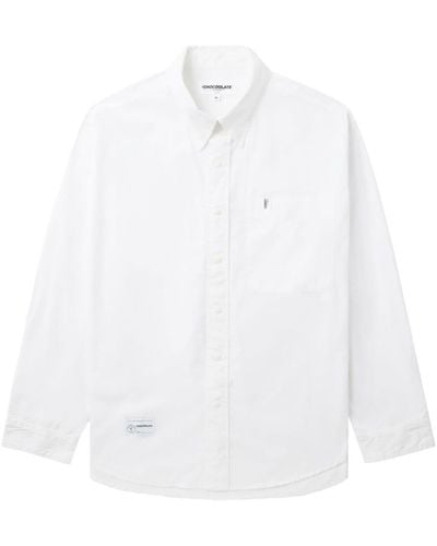 Chocoolate Camicia con applicazione - Bianco