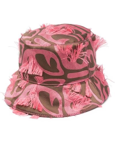 La DoubleJ Grove Jacquard Bucket Hat - Pink