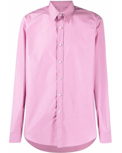 Ferragamo Overhemd Met Klassieke Kraag - Roze