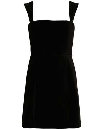 Alice + Olivia Taylum Velvet Minidress - Black