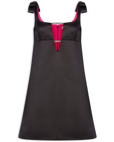 Nina Ricci Satin-finish A-line Minidress - Black