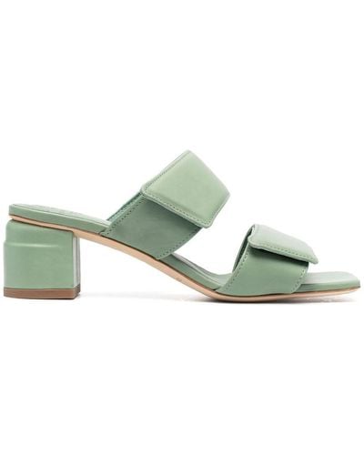 Officine Creative Elsie 60mm Leather Mules - Green