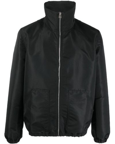 Alexander McQueen Veste zippée à imprimé graffiti - Noir