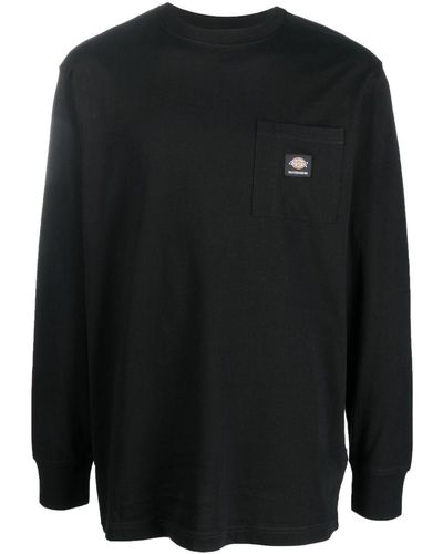 Dickies Construct Logo-patch Long-sleeve Sweatshirt - Black