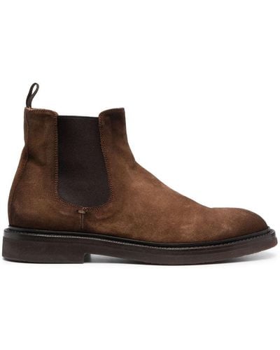 Officine Creative Dude Flexi Slip-on Leather Boots - Brown