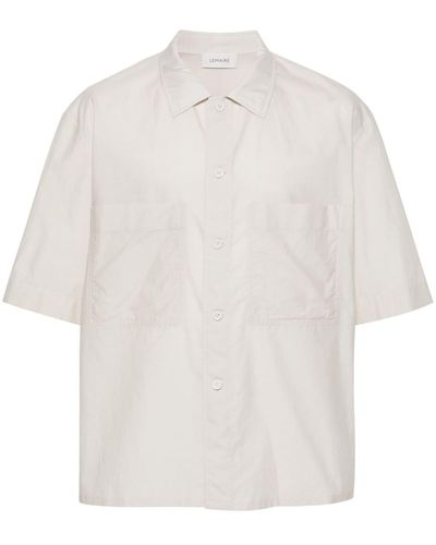 Lemaire Overhemd Met Gespreide Kraag - Wit