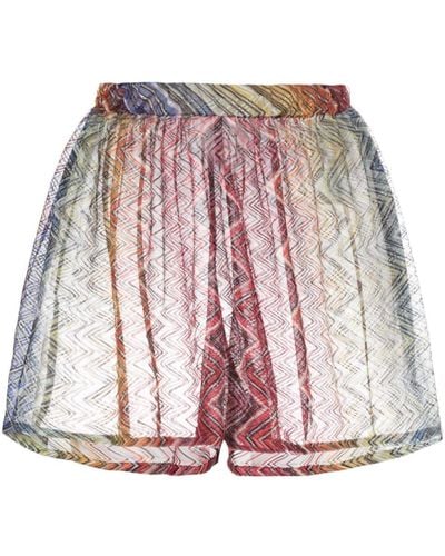 Missoni Shorts mit Print - Rot