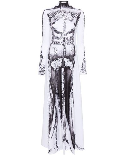 Jean Paul Gaultier Gaultier Paris Maxi Dress - White