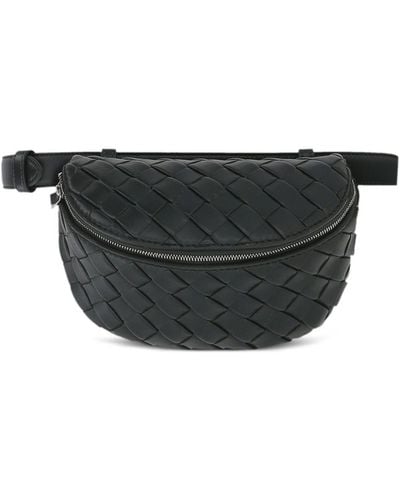Bottega Veneta Intrecciato Leather Belt Bag - Zwart