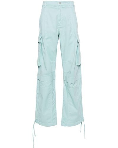 Moschino Jeans Pantalon ample à poches cargo - Bleu