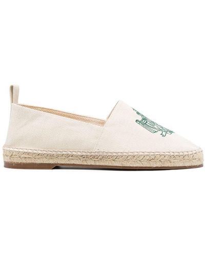 Maison Kitsuné Espadrilles mit Logo-Stickerei - Natur