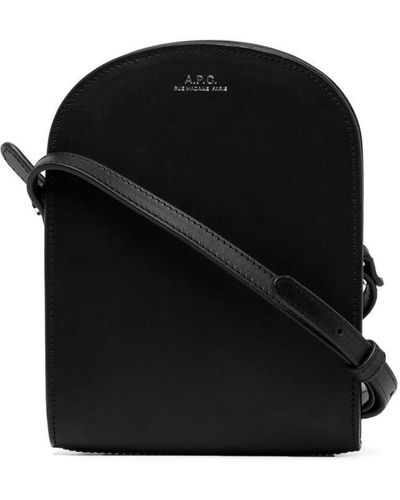 A.P.C. Demi-lune Shoulder Bag - Black