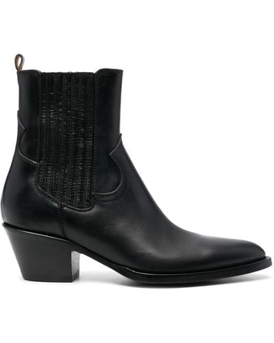 Buttero 55mm Leather Ankle Boots - Black