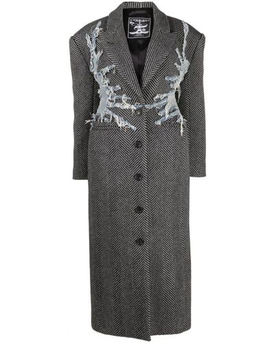 Y. Project Cappotto Hourglass Whisker - Grigio