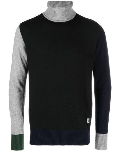 The Power for the People High-neck Wool Sweater - Black