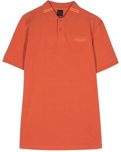 Hackett Aston Martin Poloshirt mit Logo - Orange