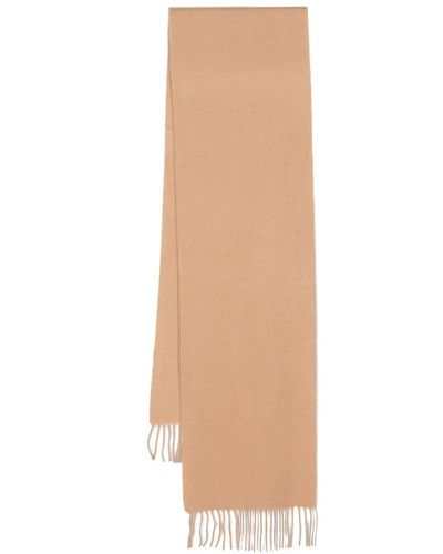 Aspinal of London Knitted Cashmere Scarf - Natural