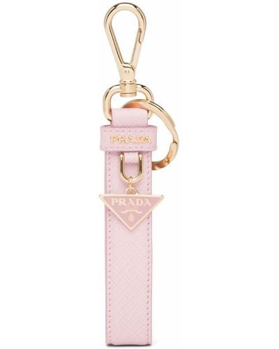 Prada Schlüsselanhänger mit Logo - Pink